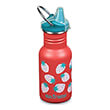 pagoyri klean kanteen kid classic narrow with sippy cap coral strawberries kokkino 355 ml photo