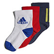 kaltses adidas performance kids socks 3p mple skoyro kokkines leykes photo