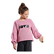 mployza bodytalk cropped crewneck sweater roz photo