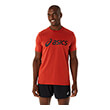 mployza asics big logo tee kokkini photo