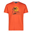 mployza cmp tropical print t shirt portokali photo
