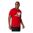 mployza new balance essentials stacked logo tee kokkini photo