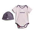 set adidas performance essentials big logo bodysuit and beanie gift set roz 74 cm photo