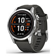 rolo garmin fenix 7s pro solar silver with graphite photo