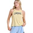 amaniki mployza bodytalk luminous sleeveless top croise back kitrini photo