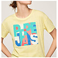 t shirt pepe jeans brooke pl504439 anoixto kitrino extra photo 2