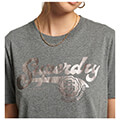 t shirt superdry ovin vintage script style coll w1010793a gkri melanze extra photo 1