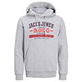 hoodie jack jones jjnewdenim 12210826 anoixto gkri melanze m extra photo 4