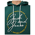 hoodie jack jones jorjerrys 12219670 skoyro prasino extra photo 2