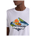 t shirt replay with print wave m6496 00023062 001 leyko m extra photo 3