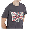 t shirt pepe jeans flag logo n pm508273 anthraki extra photo 2