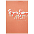 t shirt pepe jeans richme logo print pm508697 portokali m extra photo 3