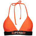 bikini top superdry sdcd code triangle elastic w3010266a hyper fire portokali mayro extra photo 3