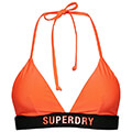 bikini top superdry sdcd code triangle elastic w3010266a hyper fire portokali mayro extra photo 3
