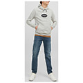 hoodie jack jones jordalston 12242197 anoixto gkri melanze s extra photo 3