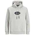 hoodie jack jones jordalston 12242197 anoixto gkri melanze s extra photo 4