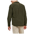 poykamiso jack jones jjkendrick cord overshirt 12236938 skoyro prasino extra photo 1