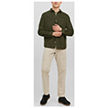 poykamiso jack jones jjkendrick cord overshirt 12236938 skoyro prasino extra photo 4