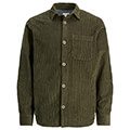 poykamiso jack jones jjkendrick cord overshirt 12236938 skoyro prasino extra photo 5