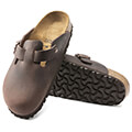 pantofles birkenstock classic boston leoi narrow 860133 kafe extra photo 4