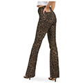 panteloni guess sexy flare w3ya0ld52k1 leopard kafe 30 34 extra photo 1