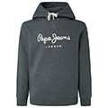 hoodie pepe jeans nouvel pm582521 skoyro prasino melanze extra photo 3