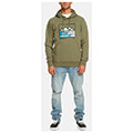 hoodie quiksilver landscape lines eqyft04832 xaki extra photo 2