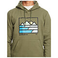 hoodie quiksilver landscape lines eqyft04832 xaki extra photo 3