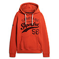 hoodie superdry ovin athletic script graphic m2013154a 8ux portokali xxl extra photo 4