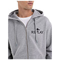 hoodie me fermoyar replay m6528 00022890p m08 gkri melanze extra photo 3