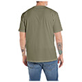 t shirt replay with print m6755 0002660 408 xaki s extra photo 1