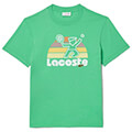 t shirt lacoste tennis print th8567 uyx prasino extra photo 4