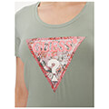 t shirt guess satin triangle w4gi21j1314 prasino extra photo 2