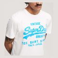 t shirt superdry neon vintage logo m1011922a 01c leyko xl extra photo 1