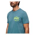 t shirt superdry neon vintage logo m1011922a 9hf petrol extra photo 1