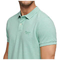 t shirt polo superdry ovin classic pique m1110343a 9vq mint prasino melanze extra photo 1