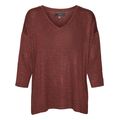 poylober vero moda vmbrianna 3 4 v neck 10291351 mpornto melanze l extra photo 4