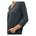 poylober vero moda vmbrianna 3 4 v neck 10291351 prasino melanze extra photo 2
