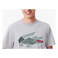 t shirt lacoste crocodile graphic th3603 cca anoixto gkri melanze m extra photo 2