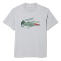 t shirt lacoste crocodile graphic th3603 cca anoixto gkri melanze m extra photo 5