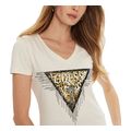 t shirt guess triangle tiger w4bi18j1314 krem extra photo 2