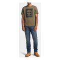 t shirt timberland stack logo tb0a5wqq a58 xaki extra photo 3