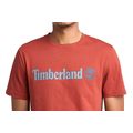t shirt timberland kennebec river linear logo tb0a5upq eod kokkino l extra photo 2