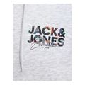 hoodie jack jones jjgeplas 12279119 leyko melanze extra photo 3