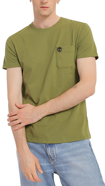 T-shirt Timberland Dunstan River Pocket Tb0a2cqy Λαδι (l) - Ανδρας-t-shirts