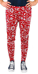 panteloni wesc floral printed kokkino s photo