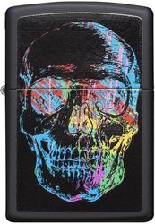 anapthras benzinis zippo colorful skull photo anapthras benzinis zippo colorful skull photo