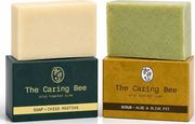 set sapoyni the caring bee me mastixa xioy sapoyni scrub me aloi kai koykoytsi elias