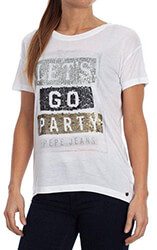 t shirt pepe jeans naomi me pagietes leyko photo