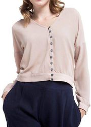 crop top helmi makrymaniko me koympia somon photo